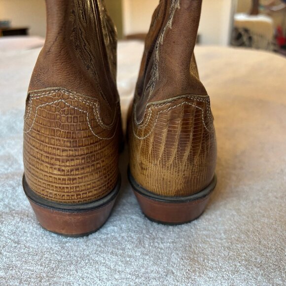 Lucchese 1883 Teju Lizard N4002 cowboy boots, size 8.5 - Picture 4 of 9
